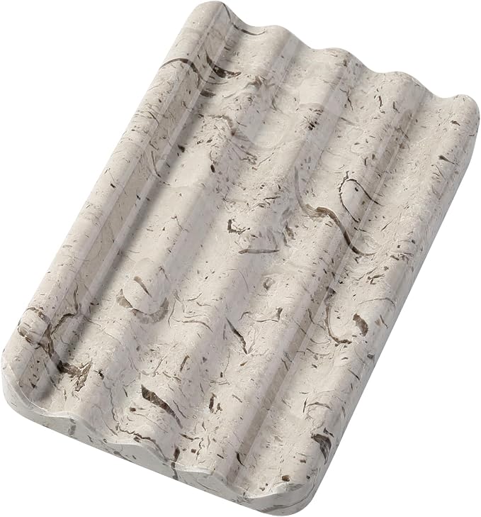 Koville Natural Grey Marble Soap Dish by Koville