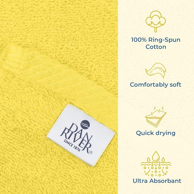 DAN RIVER Pack of 1 Bath Sheet 40x80 Inches, Large Bath Towels Oversized - Image 3