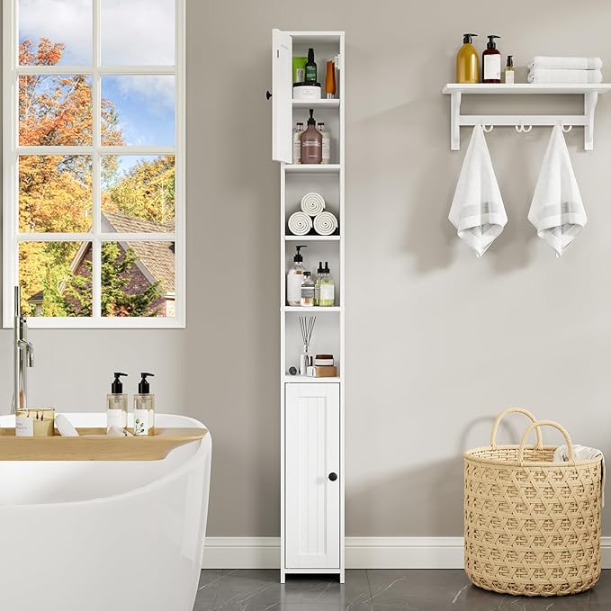 RRX Tall Slim Bathroom Storage Cabinet - Image 3