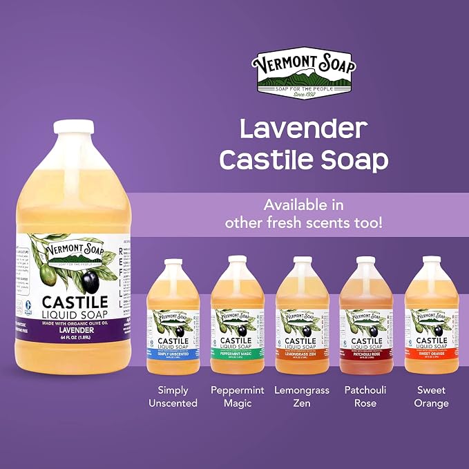 Vermont Castile Soap Lavender, Gentle Liquid Soap - Image 6