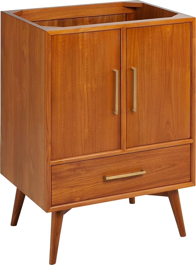 Signature Hardware 953363-24-RUMB-1 Novak 24" Freestanding Teak Single Basin - Image 10