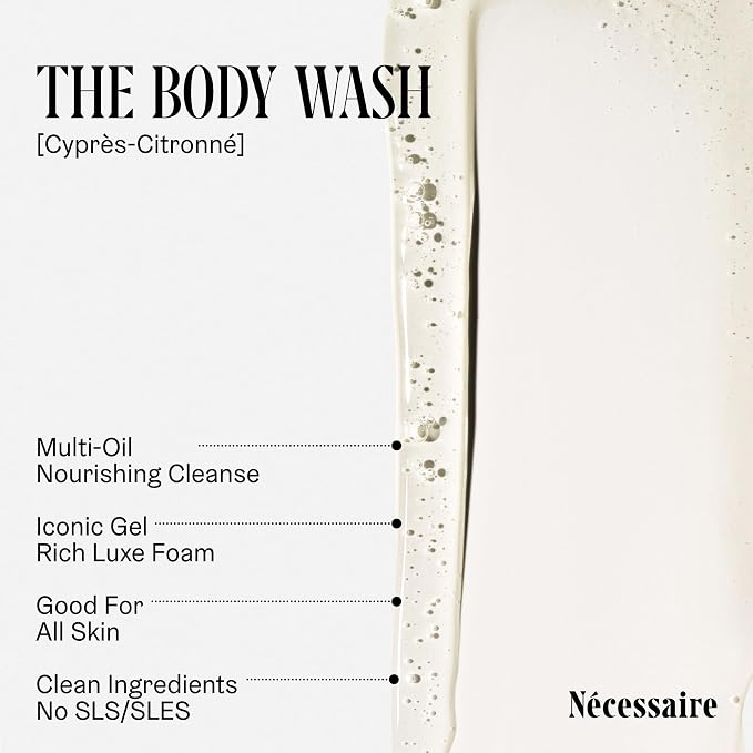Nécessaire The Body Wash Cyprès-Citronné — Multi-Oil Shower Gel Cleanser - Image 4