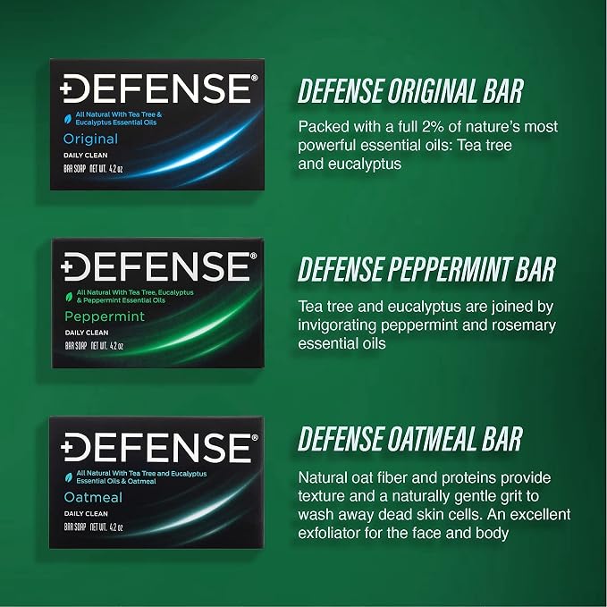 Defense Soap All Natural Peppermint Bar Soap - Image 4