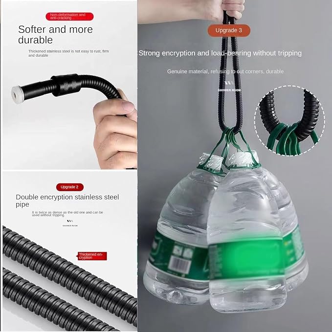 Shower Hose, 79 inch Long Replacement Shower Hoses, Stainless Steel Leakproof - Image 5