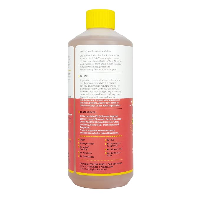 Alaffia Babies and Kids Bubble Bath, Gentle Bath Essentials - Image 4