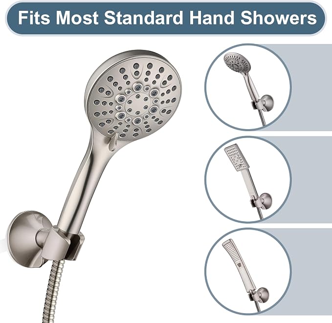 BRIGHT SHOWERS Strong Adhesive Shower Head Holder - Image 7