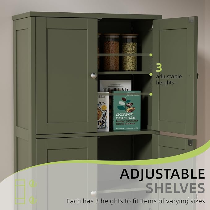 Vongrasig Bathroom Storage Cabinet, Modern Small Floor Cabinet - Image 4