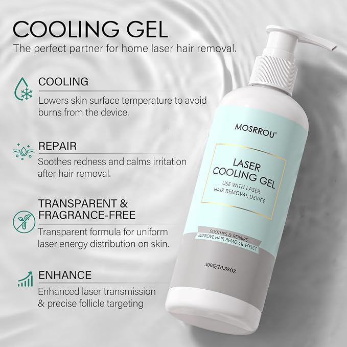 Cooling Gel for Hair Removal Device 300g Soothing Cooling Conductive Gel on - Image 2