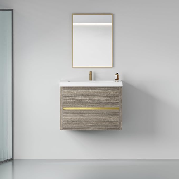 30" Wall-Mounted Bathroom Vanity - Image 8