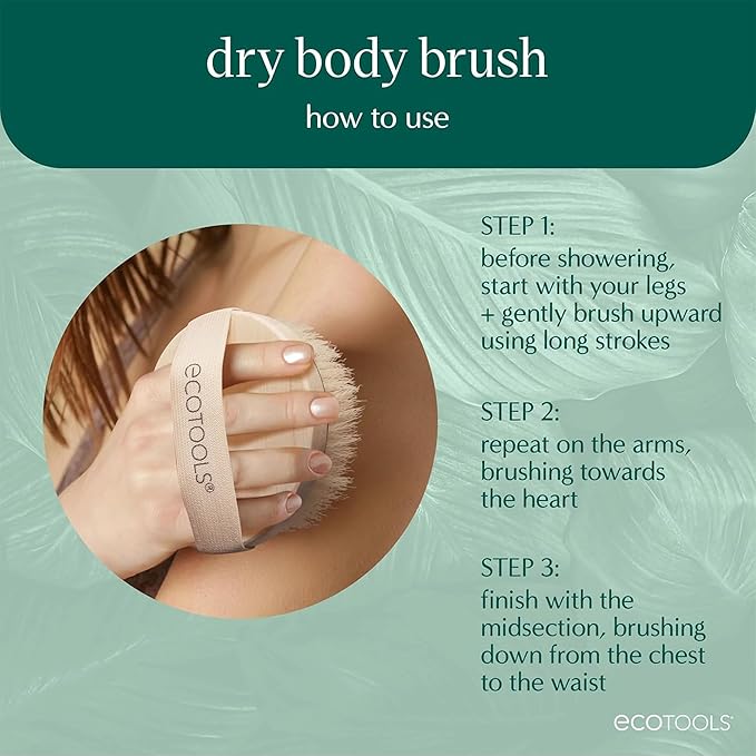EcoTools Dry Body Brush 4-Pack – Exfoliating Body Scrubber - Image 5