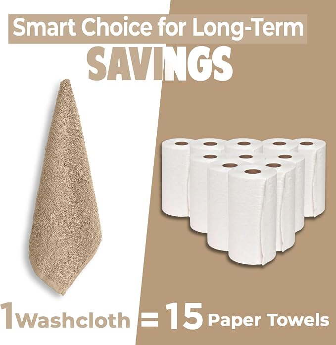 DAN RIVER 12 Pack Wash Cloths for Showering - Image 6