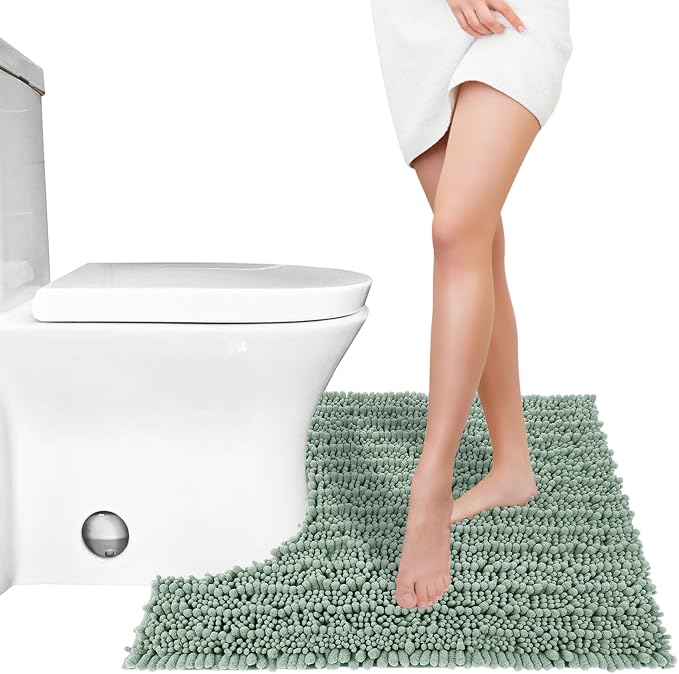 Yimobra Toilet Rug U Shaped Washable 24x20 Inch - Image 7