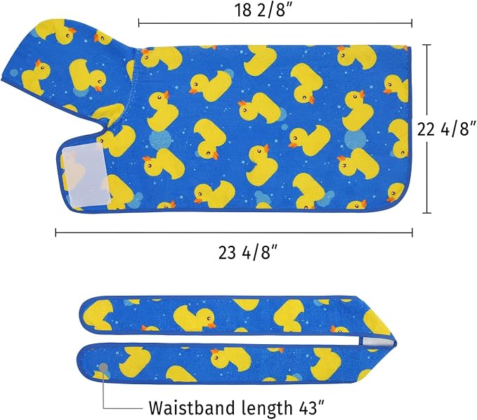 HDE Dog Bathrobe Super Absorbent Quick Drying Puppy Towel Wrap Coat Adjustable - Image 2