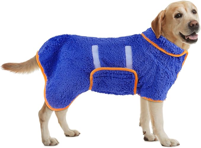 Bienbee Dog Bathrobe, Quick Drying Super Absorbent Dog Robes by Bienbee