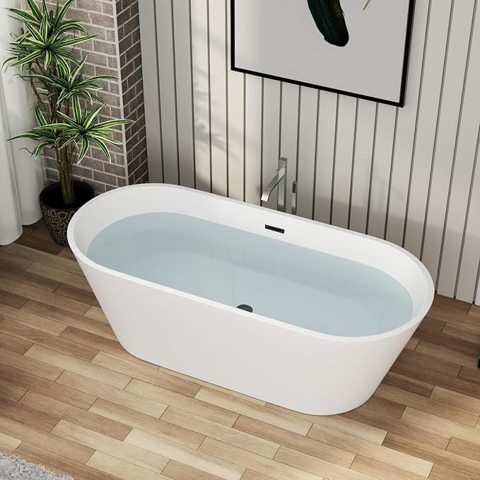 67" Acrylic Freestanding Bathtub - Image 2