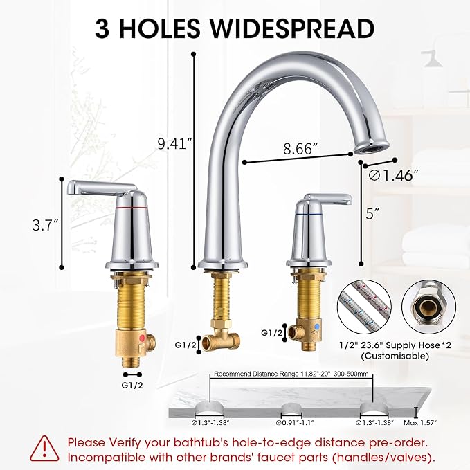High Flow Roman Tub Faucet - Image 2