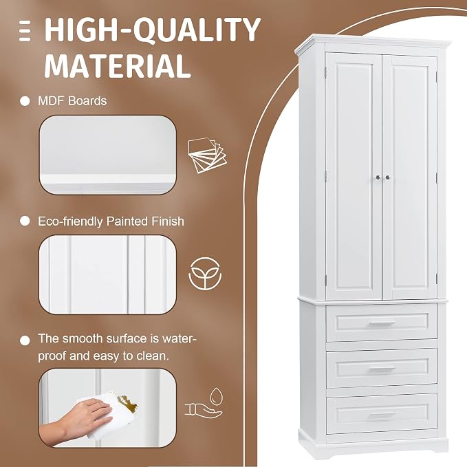 Tall Narrow Storage Cabinet - Image 7