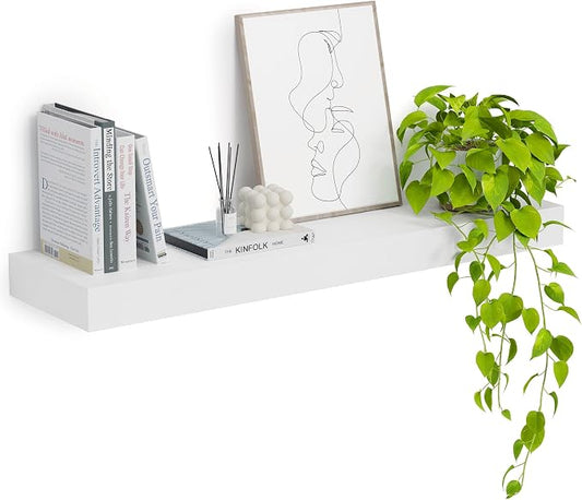 Heimlove 12" Deep Floating Shelves, 36 x 12 Inch Wall Mounted Long Floating by Heimlove