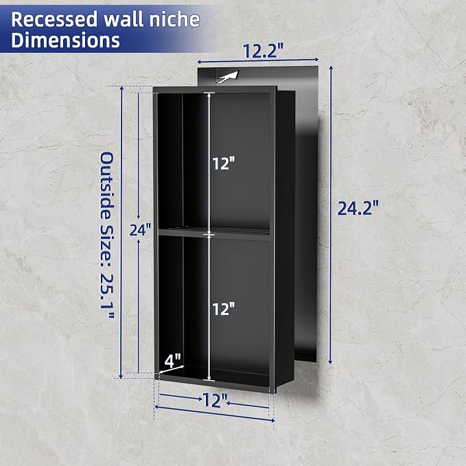 No Tile Needed Shower Niche - Image 3