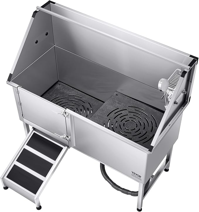 VEVOR Stainless Steel Dog Washing Station, Professional 62 inch Pet Grooming - Image 12