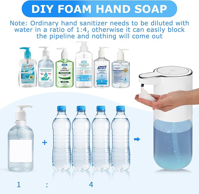 2 Pack Soap Dispensers, Automatic Foaming Soap Dispenser Touchless, - Image 3