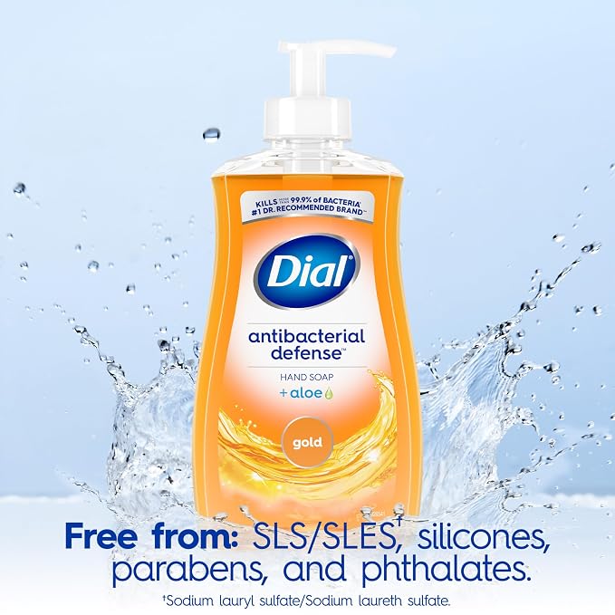 Dial Antibacterial Defense Liquid Hand Soap + Aloe, 11 Fl Oz, - Image 4