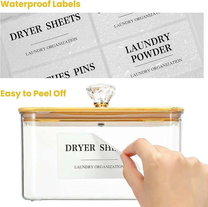3 Pack Large Laundry Powder Container and Dryer Sheet Holder - Image 6