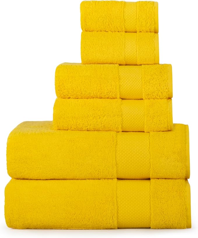 Hencely 6-Piece Bath Towel Set by HENCELY