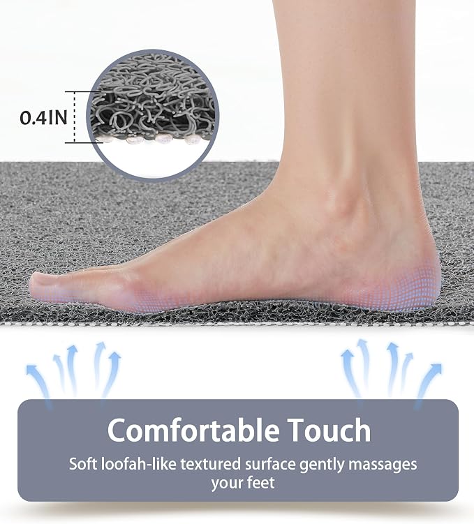 Mecko Non-Slip Shower Mat, Anti-Slip Bath Mat - Image 4