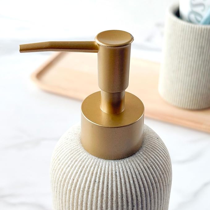 Lunestella Sand Beige Hand Soap Dispenser - Image 6