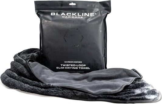 Blackline 24"x36" Slim Twisted-Loop Drying Towel, Streak Free, Lint Free by BlacklineCarCare