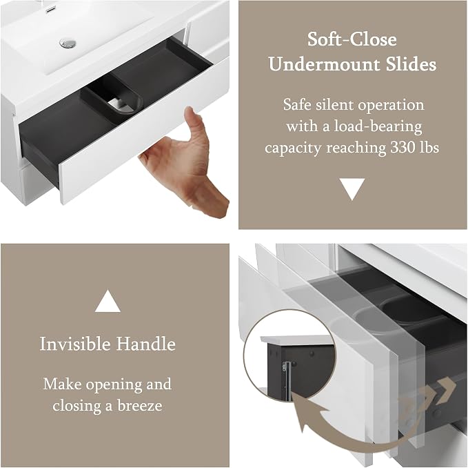72" Floating Bathroom Vanity - Image 4