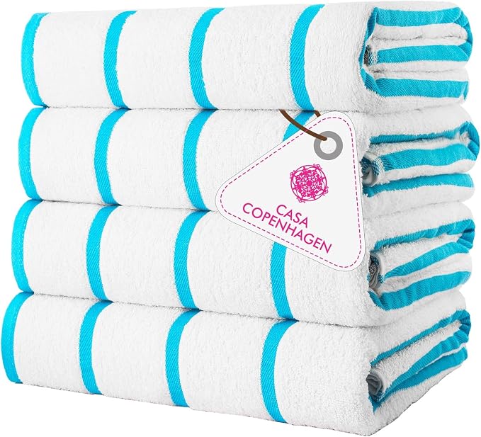 CASA COPENHAGEN Cabana Beach Towel Designed in Denmark Rough and Tough by CASACOPENHAGEN