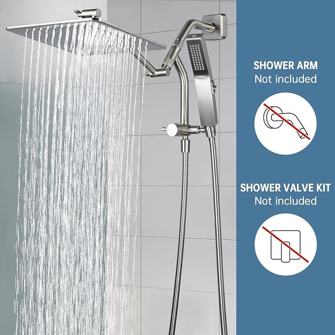 G-Promise All Metal 12 Inches Rain Shower Head - Image 3