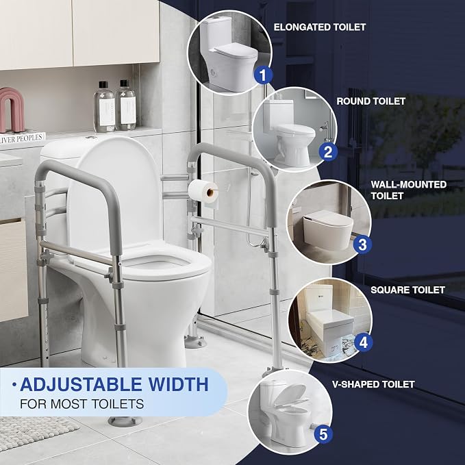 Foldable Toilet Safety Rails for Seniors - Image 5