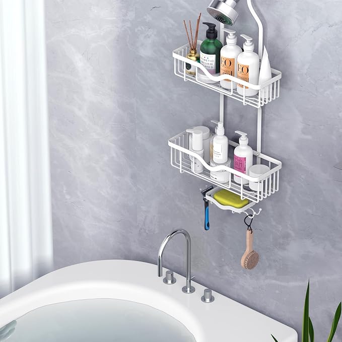 Kadolina Shower Caddy Hanging, Bathroom Shower Rack, Bathroom Organizer - Image 6