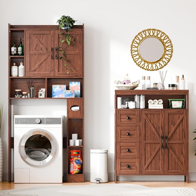 Vabches Farmhouse Storage Cabinet - Image 7