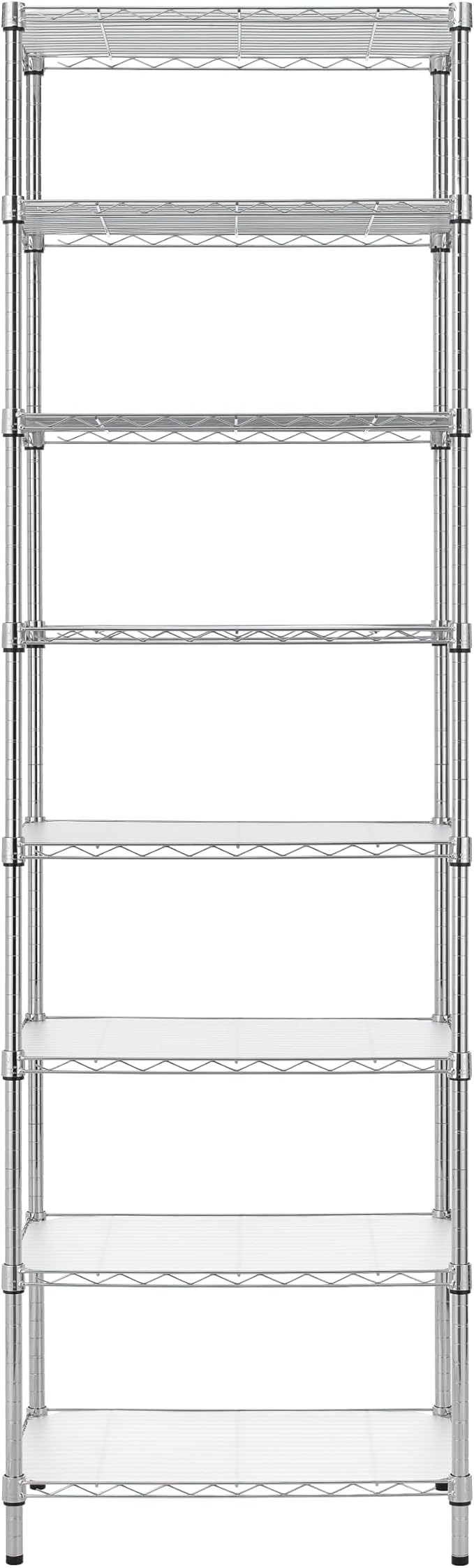 Finnhomy 8-Tier Wire Shelving Unit Adjustable Steel Wire Rack Shelving - Image 7