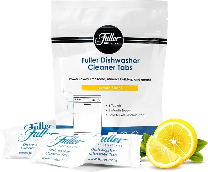 Fuller Dishwasher Cleaner Tabs – Lemon Scent – Eliminates Limescale, Grease & - Image 8