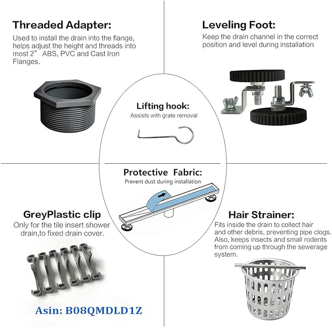 Neodrain 24-Inch Linear Shower Drain - Image 7