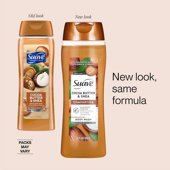 Suave Moisturizing Body Wash, Cocoa Butter and Shea - Image 3