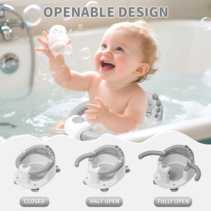TPN Baby Bath Seat for Babies 6 Months & Up, Non-Slip Toddler Bath Seat - Image 4