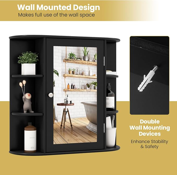 RELAX4LIFE Bathroom Wall Cabinet - Image 6