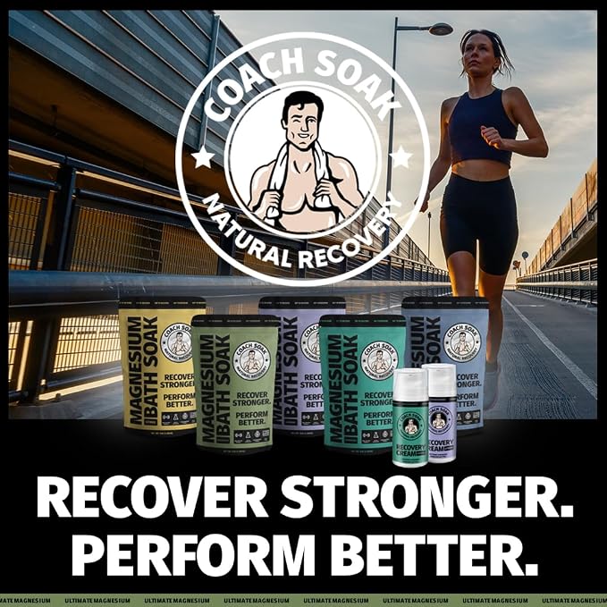 5 Pack Bundle: Coach Soak Recovery Bath Soak, Epsom Salt Bulk, Bath Salts Bulk - Image 6