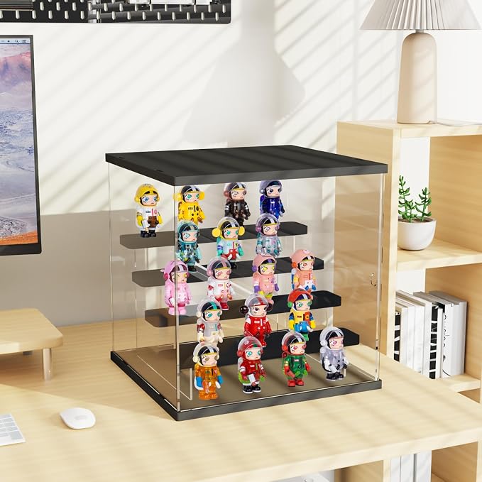 Choowin 5 Tier Clear Acrylic Lighted Display Case - Image 3
