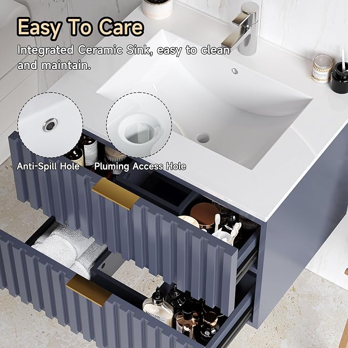ONBRILL 24 Inch Bathroom Vanity - Image 5