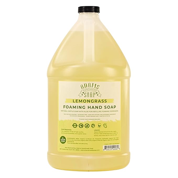 Adams Handmade Soap Liquid Foaming Soap 1 Gal by AdamsHandmadeSoap