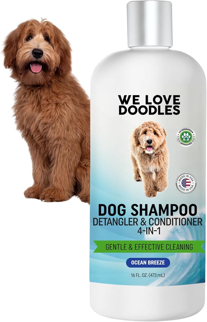 Dog Shampoo, Conditioner & Detangler by WeLoveDoodles