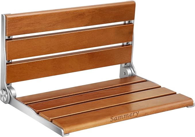 18" Wall Mount Shower Seat, Shower Bench Wall Mount by Sammery