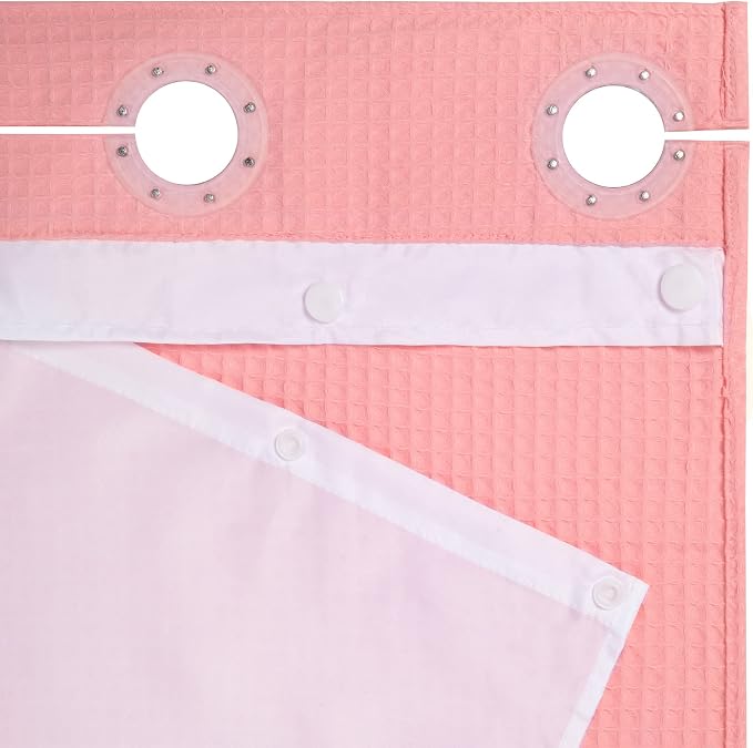River Dream Hotel Grade No Hooks Needed Shower Curtain - Image 3